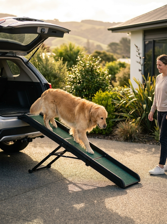 Folding Pet Car Ramp — For Cars, Trucks & SUVs