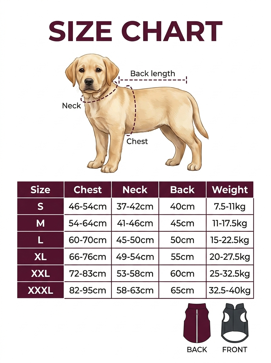 Waterproof Reflective Dog Winter Jacket