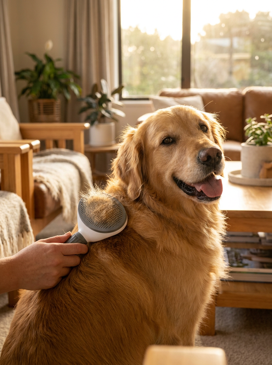 Self-Cleaning Slicker Grooming Brush