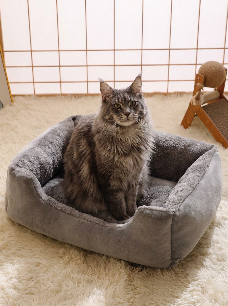 Soft Plush Pet Cushion Bed